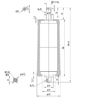 TD-40.5/1250-25CJ2 ZW32断路器灭弧室