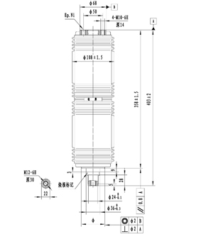 TF-40.5/1250-25F1负荷开关用灭弧室