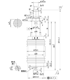 TJC-7.2/630-6.3K1接触器用灭弧室