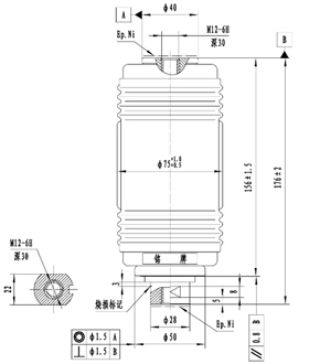 TD-12/(630、1250)-25AG1固封极柱灭弧室